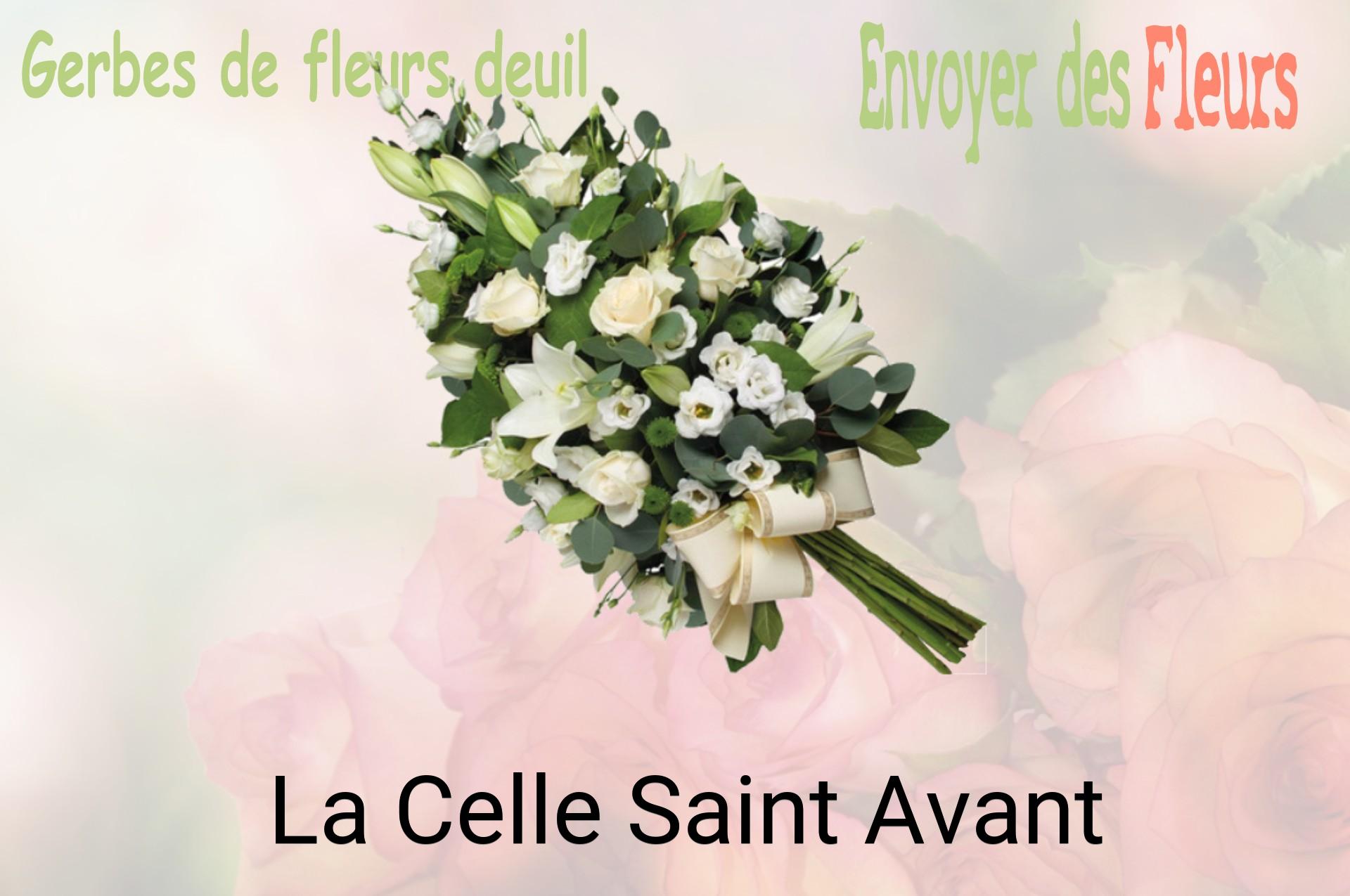 Gerbe de fleurs de deuil livrée à La Celle-Saint-Avant